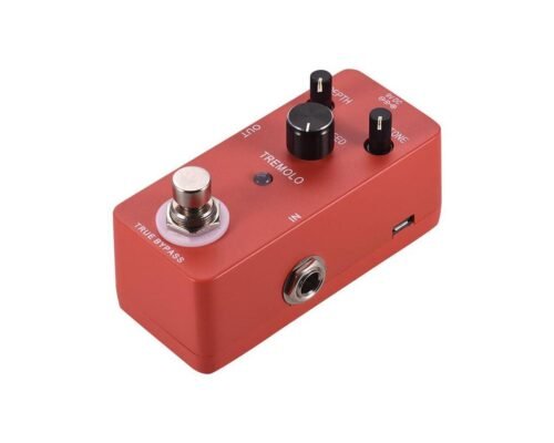 HAYDEN Classic Tremolo Guitar Effect Pedal with Depth, Tone, and Rate Controls (TREMOLO)