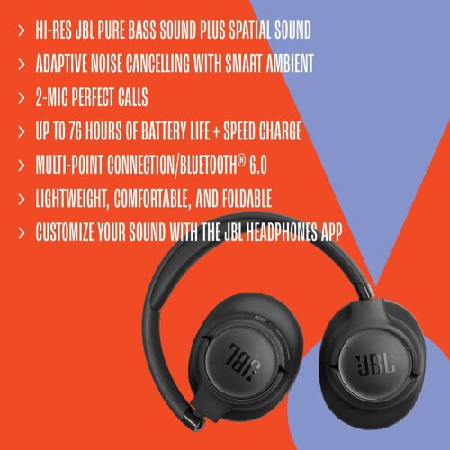 JBL Tune 780NC Wireless Over-Ear Headphones - Multiple Colours
