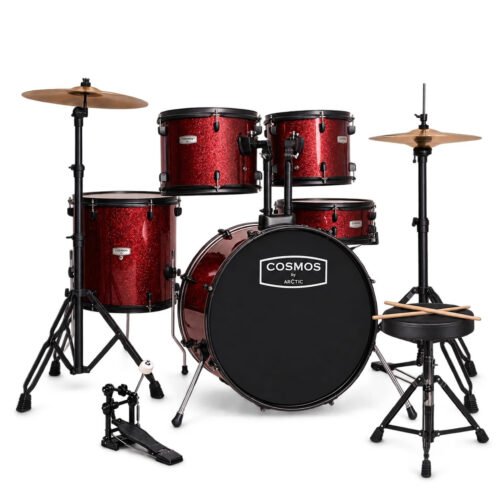 ARCTIC COSMOS 22" 5 Piece Acoustic Drum Kit- Multi Colour