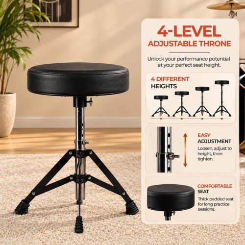 ARCTIC COSMOS 22" 5 Piece Acoustic Drum Kit- Multi Colour