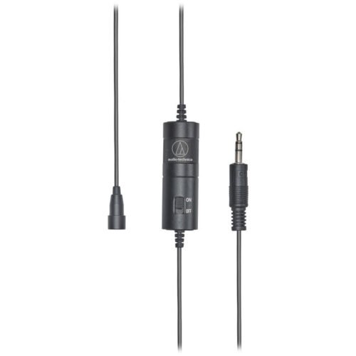 Audio-Technica ATR3350XiS Omnidirectional Condenser Lavalier Microphone for Smartphones