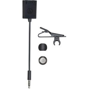 Audio-Technica ATR3350XiS Omnidirectional Condenser Lavalier Microphone for Smartphones