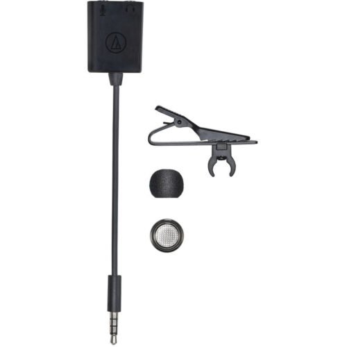 Audio-Technica ATR3350XiS Omnidirectional Condenser Lavalier Microphone for Smartphones