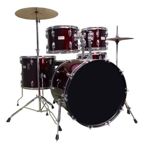 Avus AX100 5-Piece Acoustic Drum Set With Hardware And Cymbals