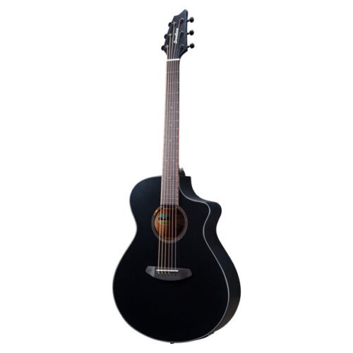 BreedLove Discovery S Concert Satin Black CE European-African Mahogany