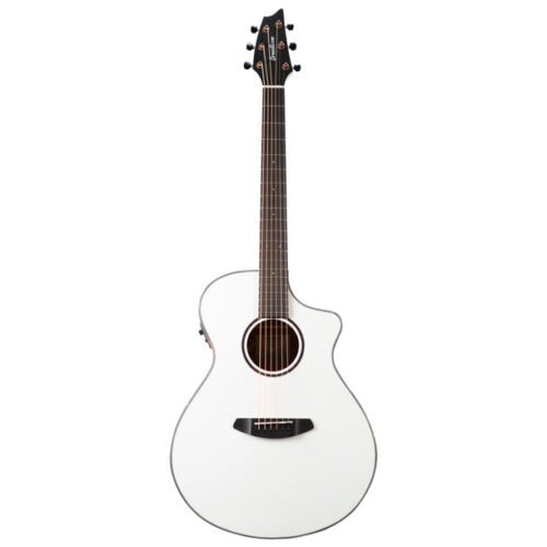BreedLove Discovery S Concert Satin White CE European-African Mahogany
