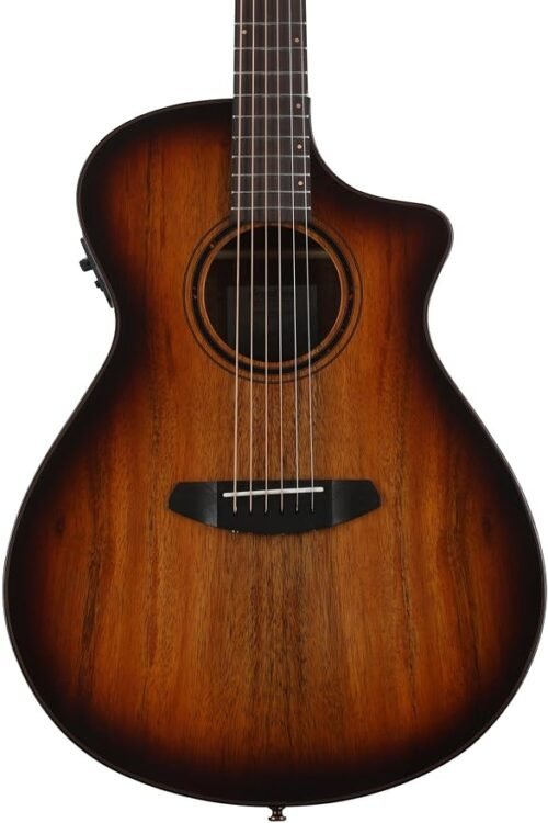 Breedlove ECO Pursuit Exotic S Concert CE Acoustic Guitar - Koa Edgeburst
