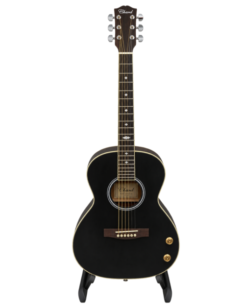 Chard L-004BKS Acoustic Guitar – Black Finish