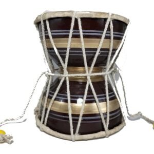 Damaru1 Damaru – Wooden Body, Brown & Gold Finish