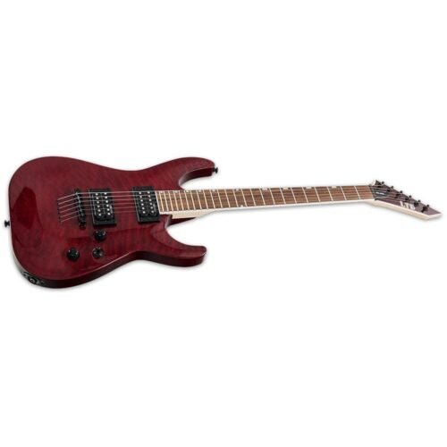 ESP LTD MH-200QM NT 6 String Electric Guitar - See Thru Black Cherry ESP LTD MH-200QM NT 6 String Electric Guitar - See Thru Black Cherry