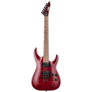 ESP LTD MH-200QM NT 6 String Electric Guitar - See Thru Black Cherry ESP LTD MH-200QM NT 6 String Electric Guitar – See Thru Black Cherry