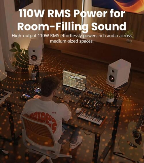 Edifier MR5 Bluetooth Powered Studio Monitor Speakers 2.0, 110W RMS – White Edifier MR5 Bluetooth Powered Studio Monitor Speakers 2.0, 110W RMS – White