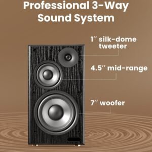 Edifier R2750DB MKII 144W 3-Way Powered Bookshelf Speakers – Black Edifier R2750DB MKII 144W 3-Way Powered Bookshelf Speakers – Black