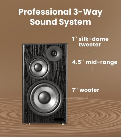 Edifier R2750DB MKII 144W 3-Way Powered Bookshelf Speakers – Black Edifier R2750DB MKII 144W 3-Way Powered Bookshelf Speakers – Black