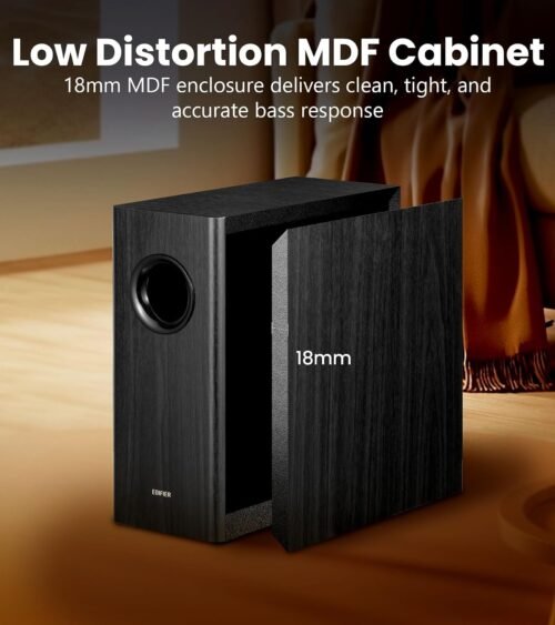 Edifier T5s 70W 8" Powered Active Subwoofer – Black Edifier T5s 70W 8" Powered Active Subwoofer – Black