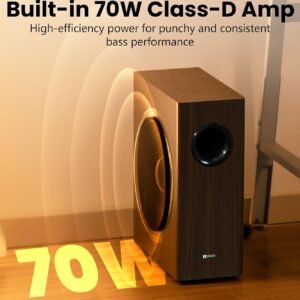 Edifier T5s 70W 8" Powered Active Subwoofer – Black Edifier T5s 70W 8" Powered Active Subwoofer – Black