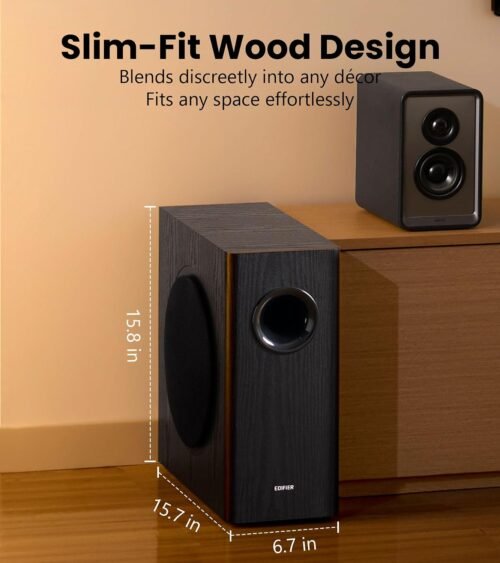 Edifier T5s 70W 8" Powered Active Subwoofer – Black Edifier T5s 70W 8" Powered Active Subwoofer – Black
