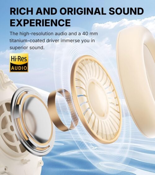Edifier WH700NB Pro ANC Wireless Over-Ear Headphones – Ivory