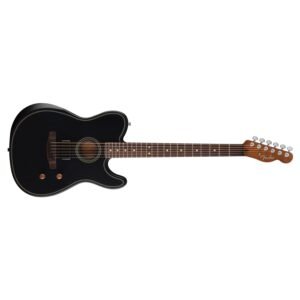 Fender Acoustasonic Standard Telecaster Electric Guitar 0973113506 - Black