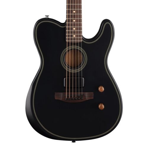 Fender Acoustasonic Standard Telecaster Electric Guitar 0973113506 - Black