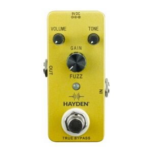 HAYDEN Analog Fuzz Pedal for Electric Guitar Bass True Bypass (FUZZ)