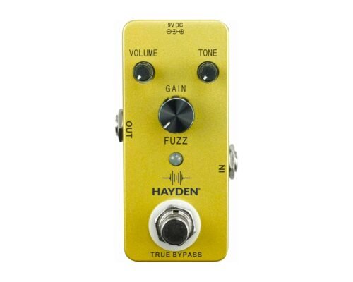 HAYDEN Analog Fuzz Pedal for Electric Guitar Bass True Bypass (FUZZ)