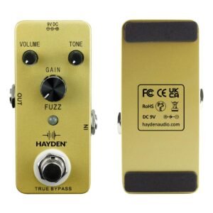 HAYDEN Analog Fuzz Pedal for Electric Guitar Bass True Bypass (FUZZ)