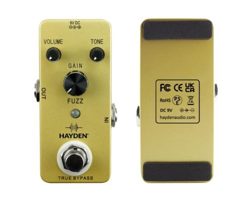 HAYDEN Analog Fuzz Pedal for Electric Guitar Bass True Bypass (FUZZ)