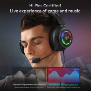 Edifier G35 USB Gaming Headset – 7.1 Surround Sound, RGB, 50mm – Black Edifier G35 USB Gaming Headset – 7.1 Surround Sound, RGB, 50mm – Black