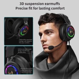 Edifier G35 USB Gaming Headset – 7.1 Surround Sound, RGB, 50mm – Black Edifier G35 USB Gaming Headset – 7.1 Surround Sound, RGB, 50mm – Black