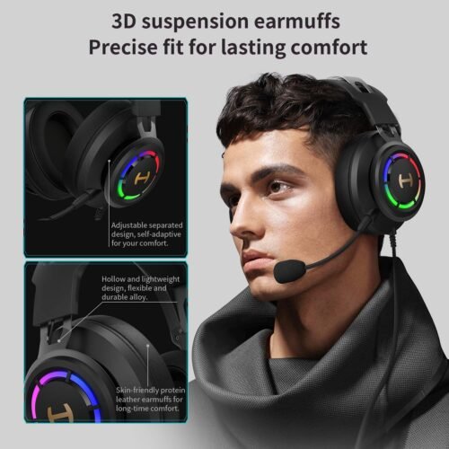 Edifier G35 USB Gaming Headset – 7.1 Surround Sound, RGB, 50mm – Black Edifier G35 USB Gaming Headset – 7.1 Surround Sound, RGB, 50mm – Black