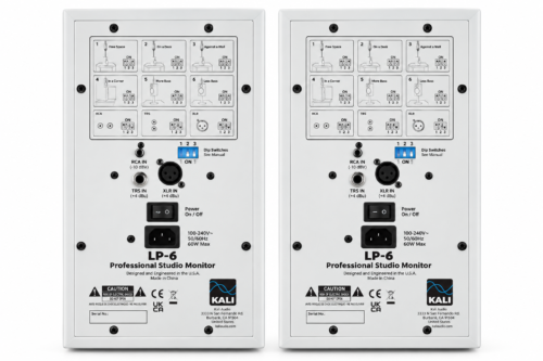Kali Audio LP-6 1new Kali Audio LP-6 2nd Wave Lone Pine Series 6.5" Studio Monitor White - Pair