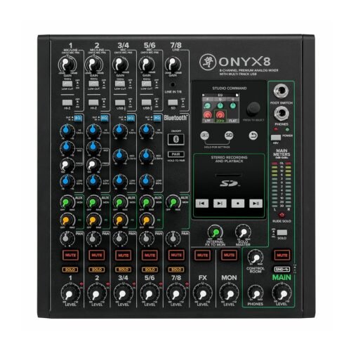 Mackie 8-Channel Premium Analog Mixer with Multi-Track USB (Onyx8)