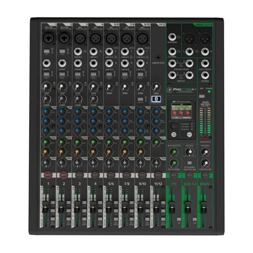 Mackie ProFX12v3+ 12-Channel Analog Mixer With Enhanced FX, USB Recording Modes and Bluetooth
