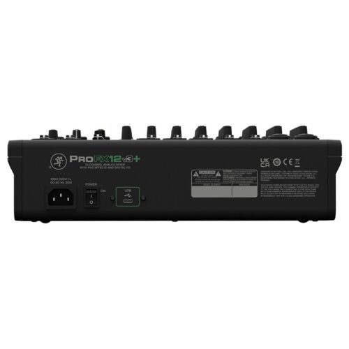 Mackie ProFX12v3+ 12-Channel Analog Mixer With Enhanced FX, USB Recording Modes and Bluetooth