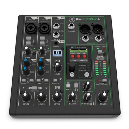 Mackie ProFX6v3+ 6-Channel Analog Mixer