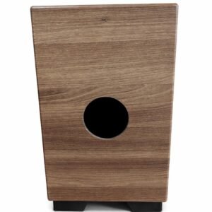 Madhur Cajon Wooden Percussion Box Drum with Vibrant Lion Art Print, Multicolour