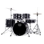 Mapex Comet 5-Pcs Hybrid Acoustic Drum Set CM5295FTCDK Dark Black With Cymbals 14-16-20