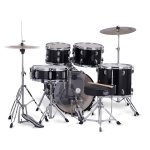 Mapex Comet 5-Pcs Hybrid Acoustic Drum Set CM5295FTCDK Dark Black With Cymbals 14-16-20