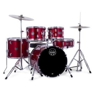 Mapex Comet 5-Pcs Hybrid Acoustic Drum Set CM5295FTCIR-SC Indigo Red With Cymbals 14-16-20 Mapex Comet 5-Pcs Hybrid Acoustic Drum Set CM5295FTCIR-SC Indigo Red With Cymbals 14-16-20