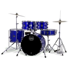 Mapex Comet 5-Pcs Hybrid Acoustic Drum Set CM5295FTCIB-SC Indigo Blue With Cymbals 14-16-20 Mapex Comet 5-Pcs Hybrid Acoustic Drum Set CM5295FTCIB-SC Indigo Blue With Cymbals 14-16-20