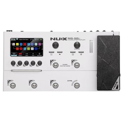 Nux MG-50Li Modeler & Guitar Multi Effects Processor - White