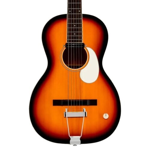 Orangewood Juniper Live Rubber Bridge Parlor Acoustic Guitar - 3-Tone Sunburst Satin
