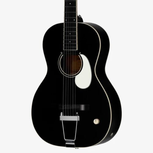 Orangewood Juniper Live Rubber Bridge Parlor Acoustic Guitar - Black 5 Orangewood Juniper Live Rubber Bridge Parlor Acoustic Guitar - Black