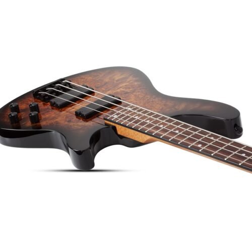 Schecter C-4 Standard 4-String Bass Guitar 3970 - Tobacco Burl