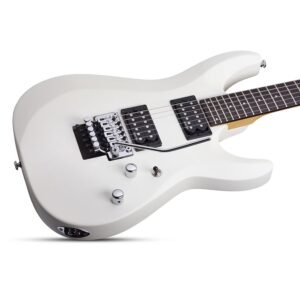 Schecter C-6 FR Deluxe Electric Guitar - Satin White 435