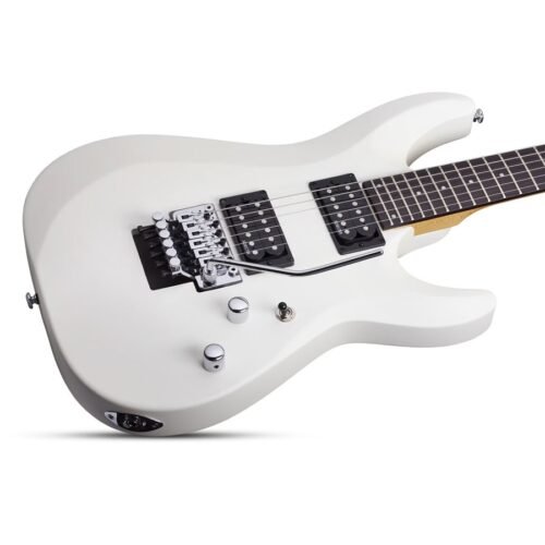 Schecter C-6 FR Deluxe Electric Guitar - Satin White 435