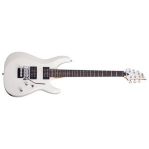 Schecter C-6 FR Deluxe Electric Guitar - Satin White 435
