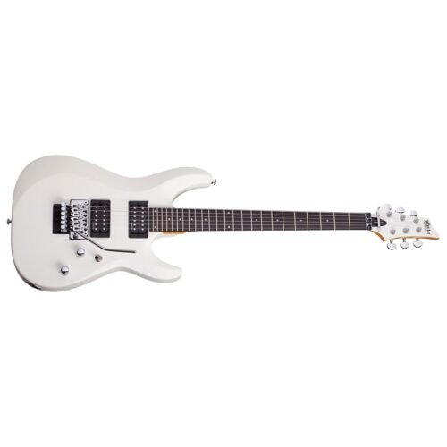 Schecter C-6 FR Deluxe Electric Guitar - Satin White 435