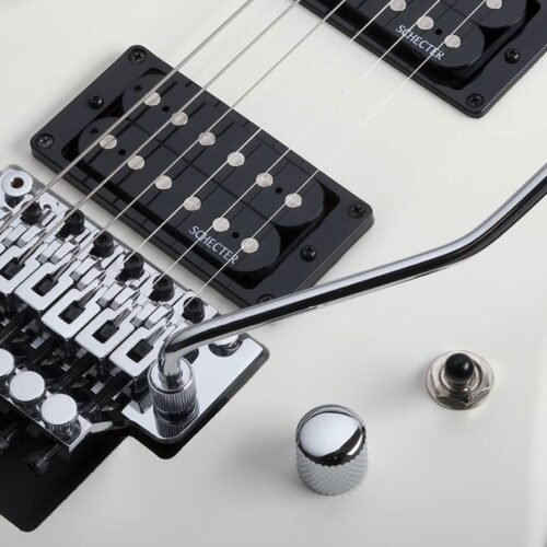 Schecter C-6 FR Deluxe Electric Guitar - Satin White 435